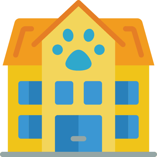 Hospital building hospital animal icon