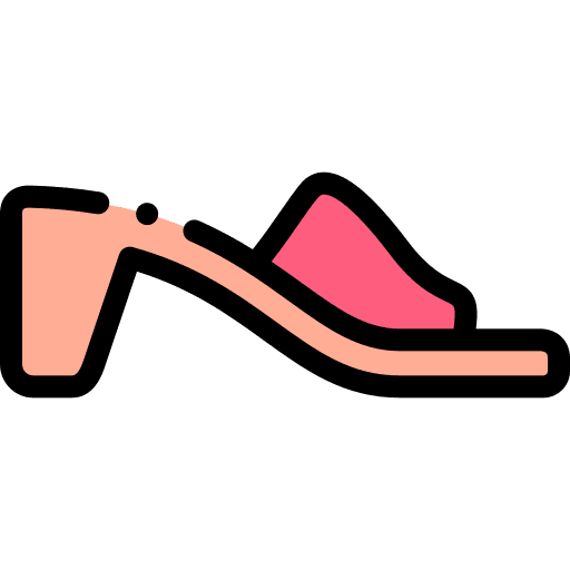 High heels female women footwear icon