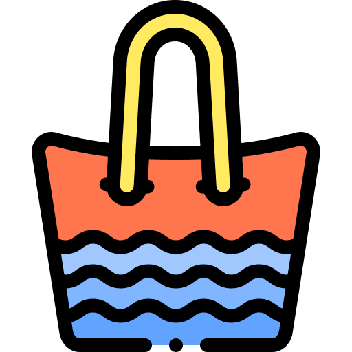 Summer fashion bag holidays icon