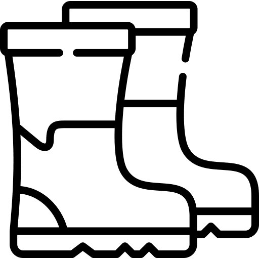 Boots gardening farming shoes icon