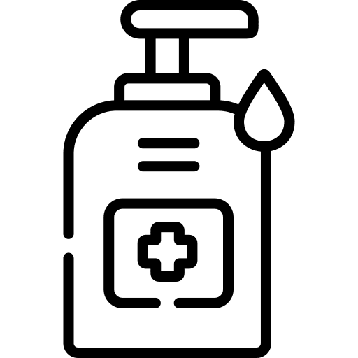 Hand soap sanitizer alcohol gel cleaning icon