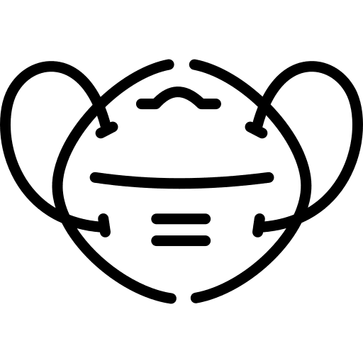 Face mask healthcare and medical doctor surgeon icon