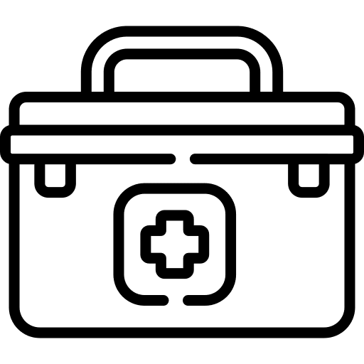 First aid kit professions and jobs healthcare and medical hospital icon