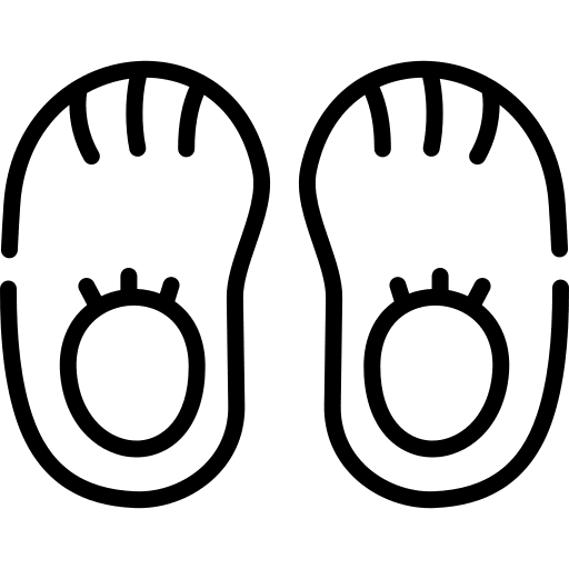 Foot healthcare and medical shoes protective footwear icon