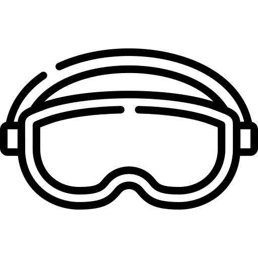 Goggles security medical safety goggles icon