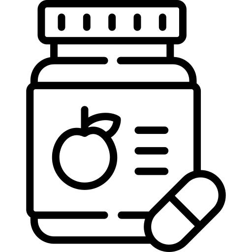 Vitamin medication medicine bottle icon