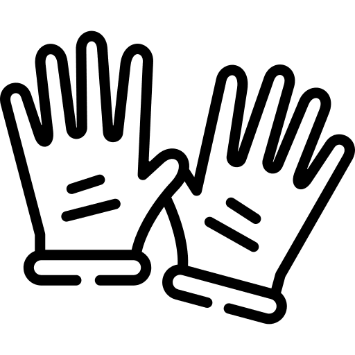 Gloves surgery tools security rubber gloves icon