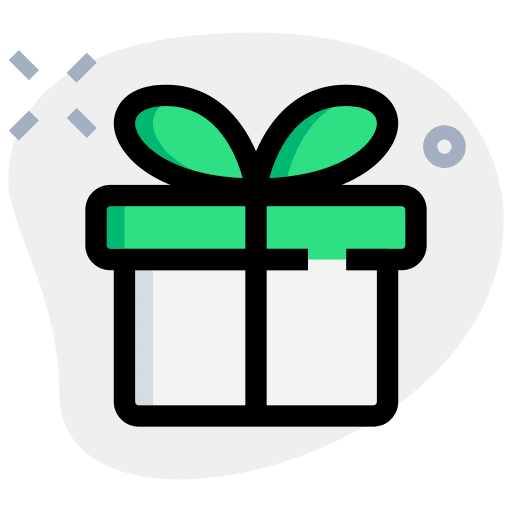 Gift ribbon sports and competition award icon