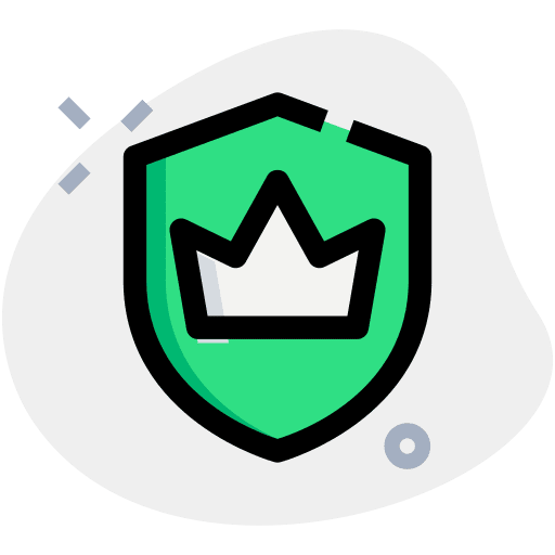 Shield badge crown competition icon