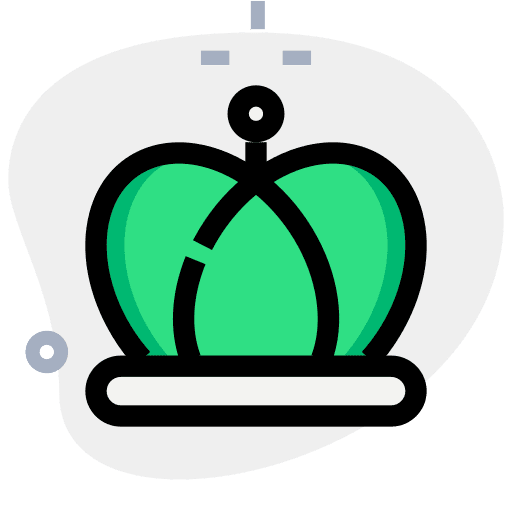 Crown winner best trophy icon
