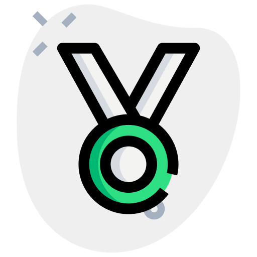 Medal best sports and competition winner icon