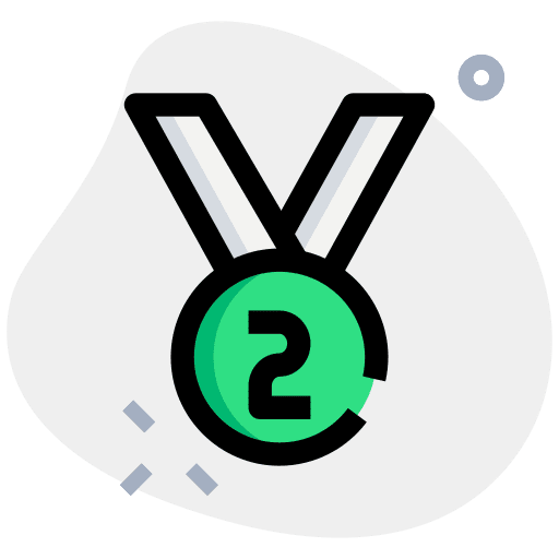 Silver medal winner silver medal competition icon