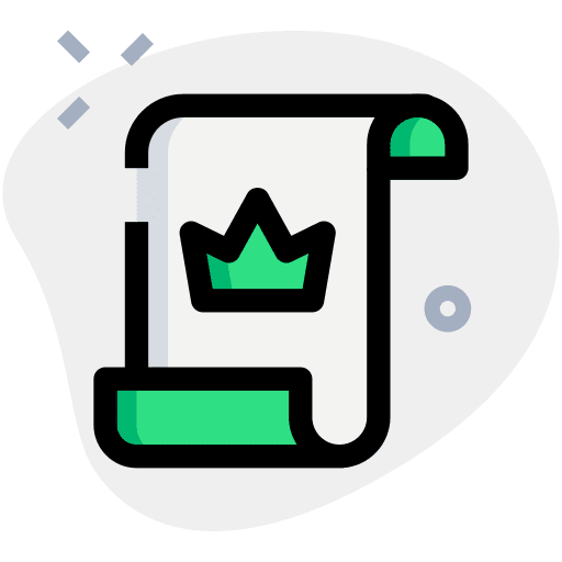 Paper trophy badge competition icon