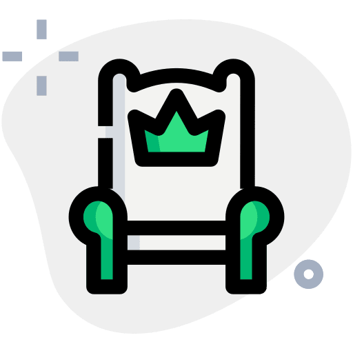 Star royal imperial chair icon
