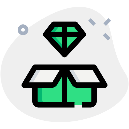 Gift diamond premium reward icon