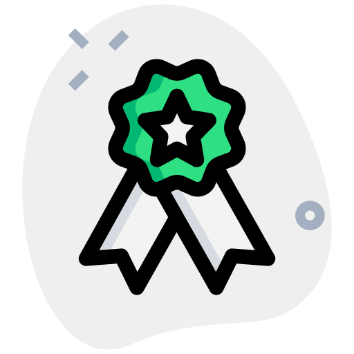 Emblem shapes tails circular icon