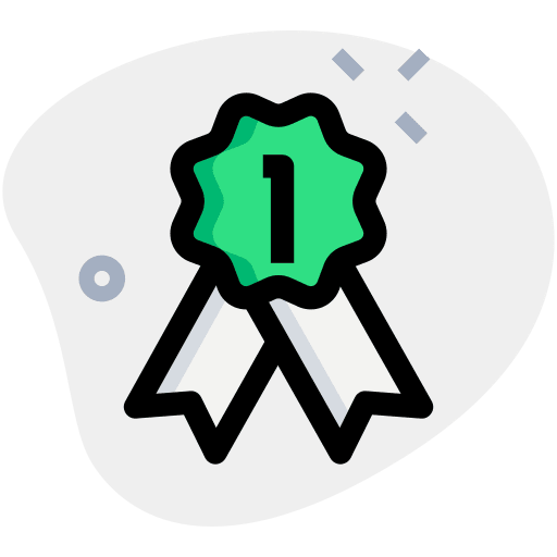 Gold medal emblem insignia award icon