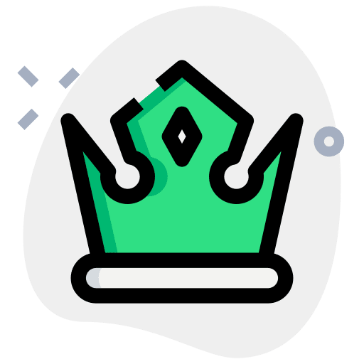 Crown feudal kingdom king icon