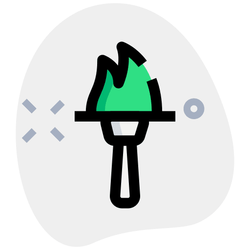 Fire sports and competition fire flame icon