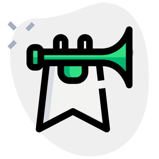 Celebration fun party trumpet icon