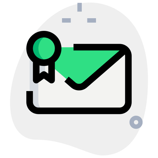 Message tails medal message icon