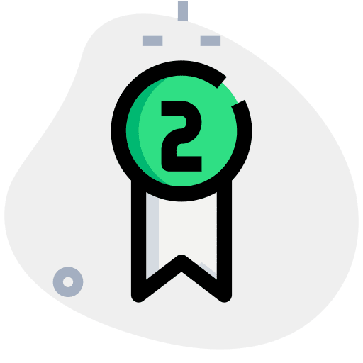 Silver medal medal sports and competition two icon