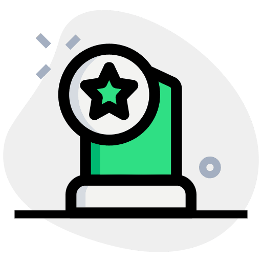 Star marketing star soccer cup icon