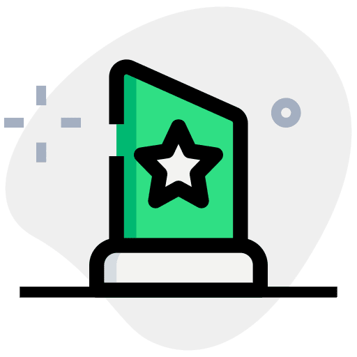 Star sports and competition star cup icon