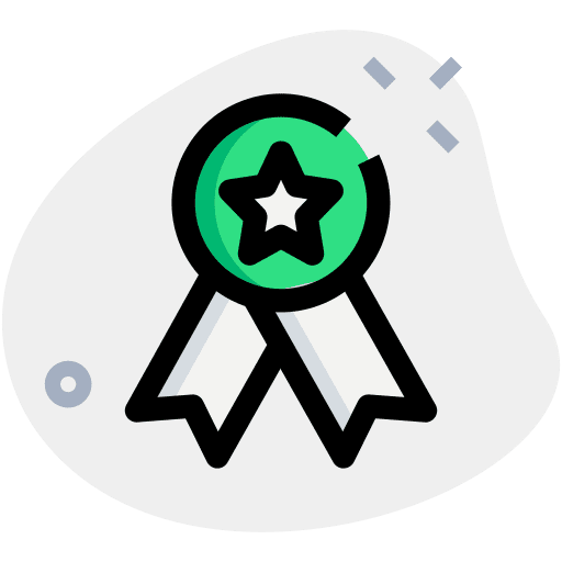 Badge trophy prize winner icon