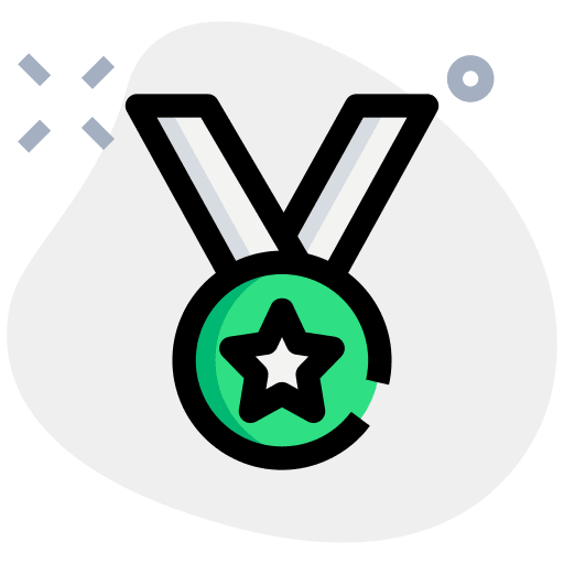 Medal ribbon insignia reward emblem icon