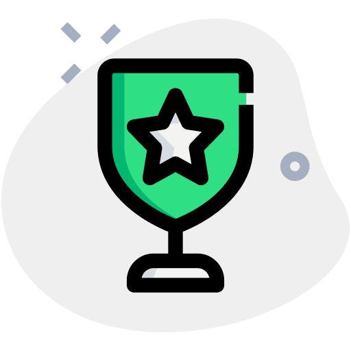 Starred trophy sports and competition soccer cup icon