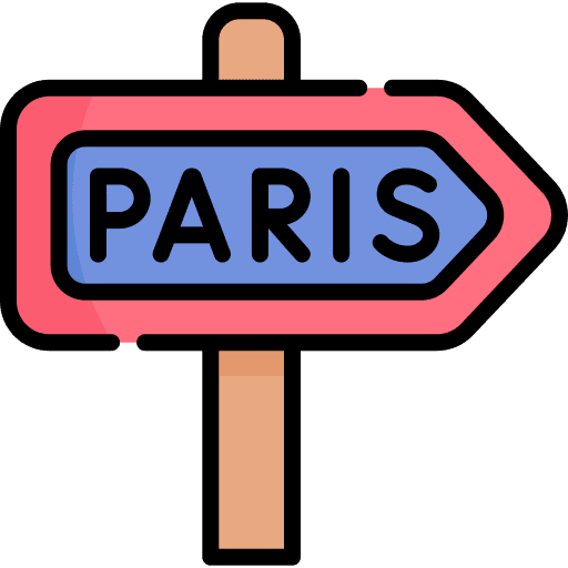 Paris signaling arrow paris icon
