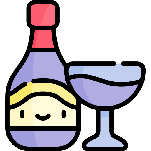 Wine beverage alcoholic drinks wine glass icon