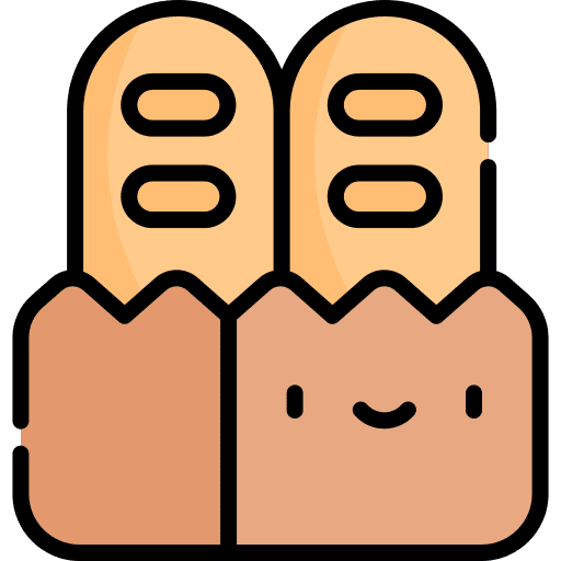 Baguette handmade baguette bread icon