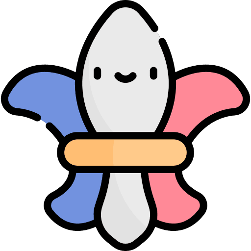 Fleur de lis heraldic flower symbol icon