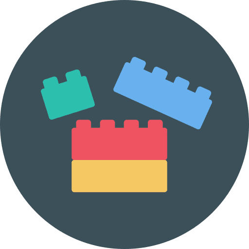 Blocks building block toy children icon