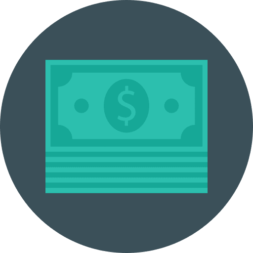 Dollars cash money dollar icon