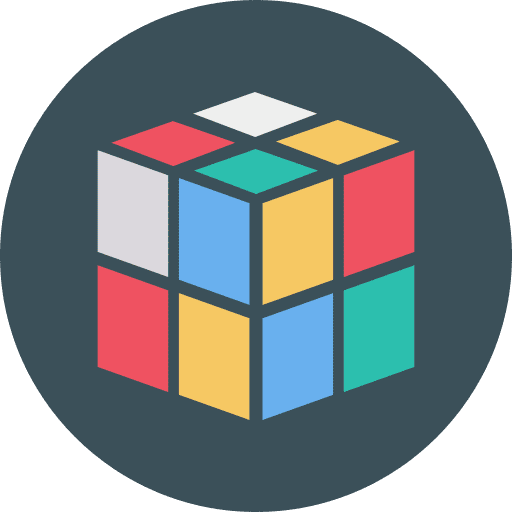 Game cube shapes games entertainment icon