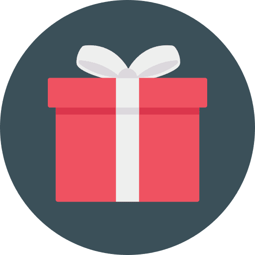 Gift birthday and party birthday present icon