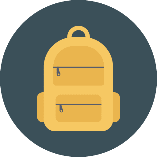 School bag high school school bag icon