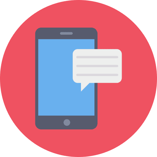 Mobile phone message mobile phone hobbies and free time icon