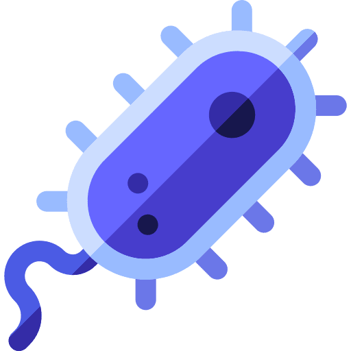 Bacterium virus science biology icon