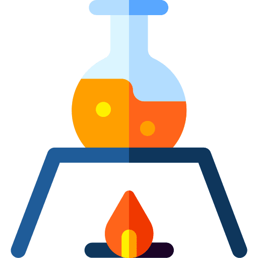 Bunsen burner bunsen burner flask healthcare and medical icon