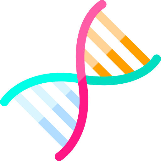 Dna healthcare and medical dna structure genetical icon