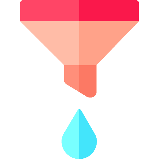 Funnel laboratory cone lab icon