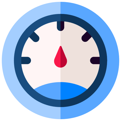 Speedometer measuring bandwidth measure icon