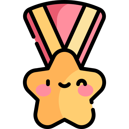 Medal star award ranking icon