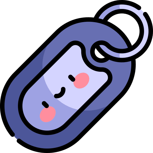 Military tag identity military security icon