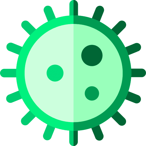 Virus science bacterium biology icon