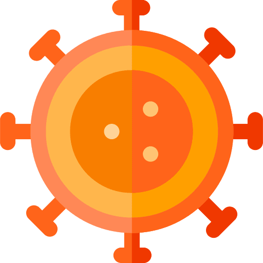 Virus science healthcare and medical biology icon
